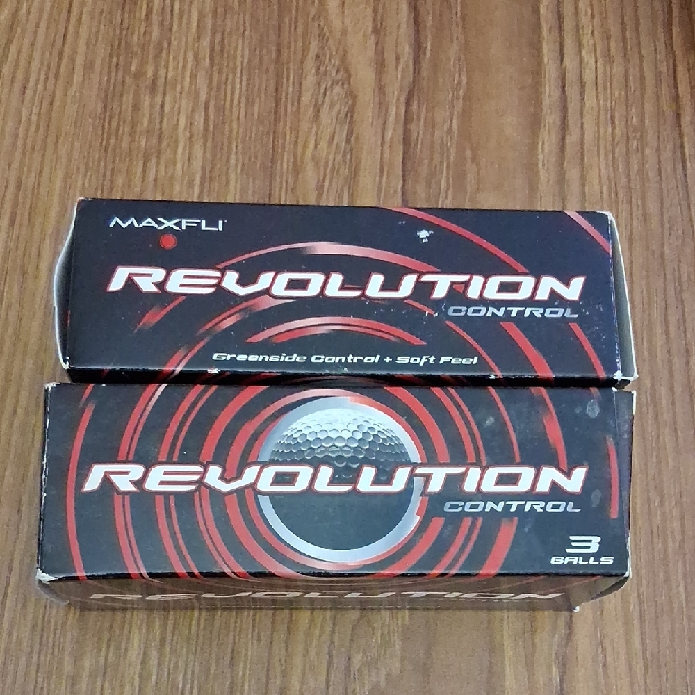 Revolution Control Golf Balls - Red and Black